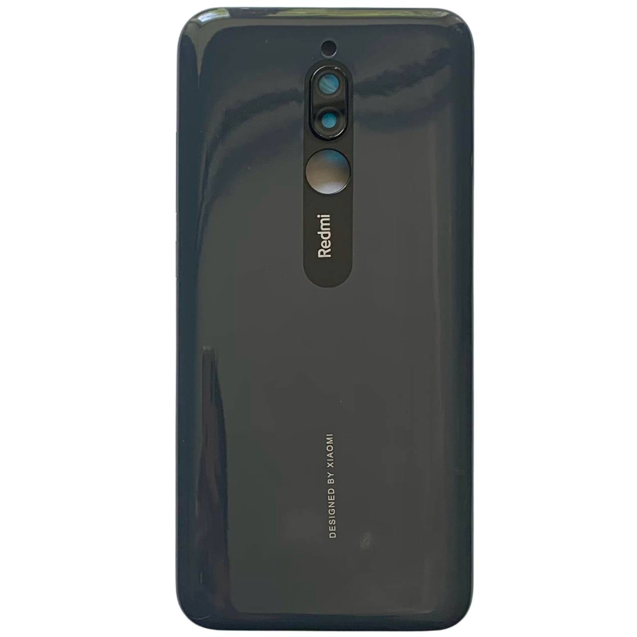 Задняя крышка Xiaomi Redmi 8 black (со стеклом камеры)
