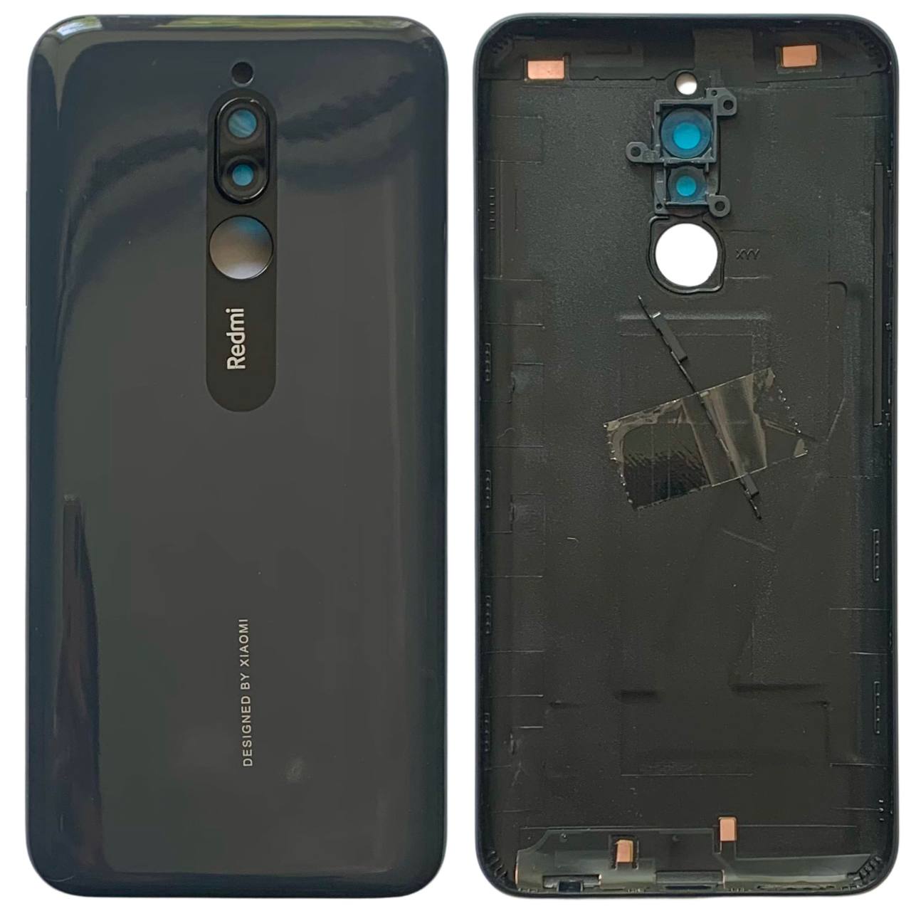Задняя крышка Xiaomi Redmi 8 black (со стеклом камеры)