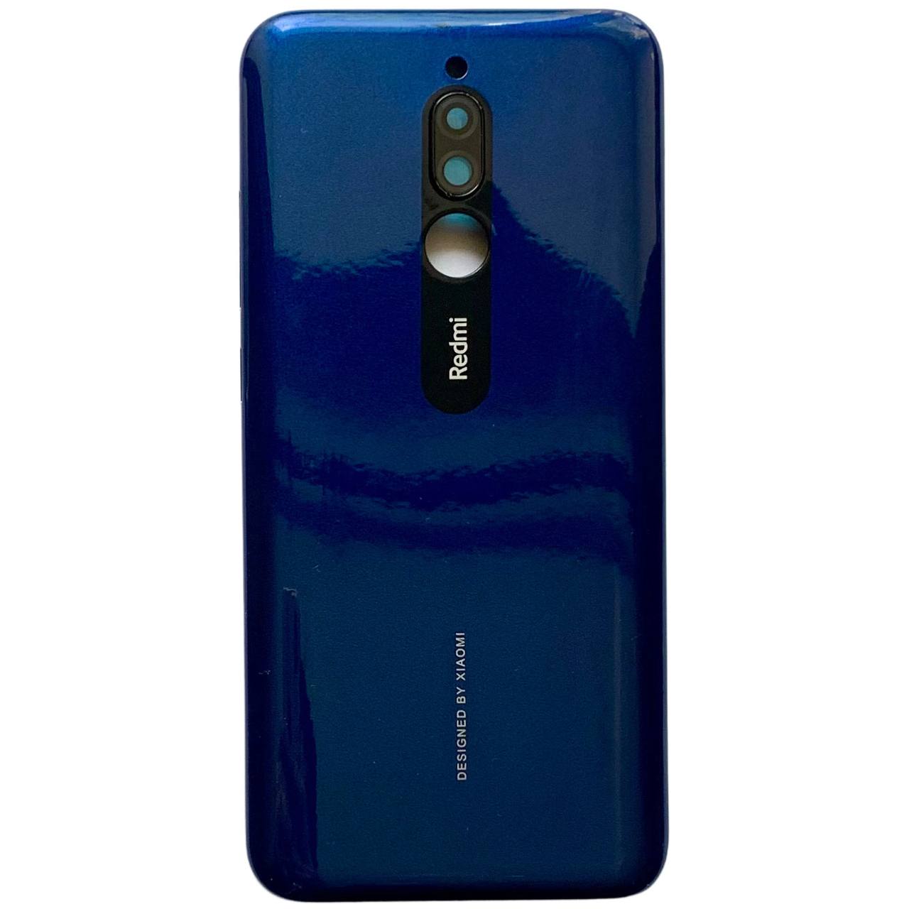 Задняя крышка Xiaomi Redmi 8 blue (со стеклом камеры)