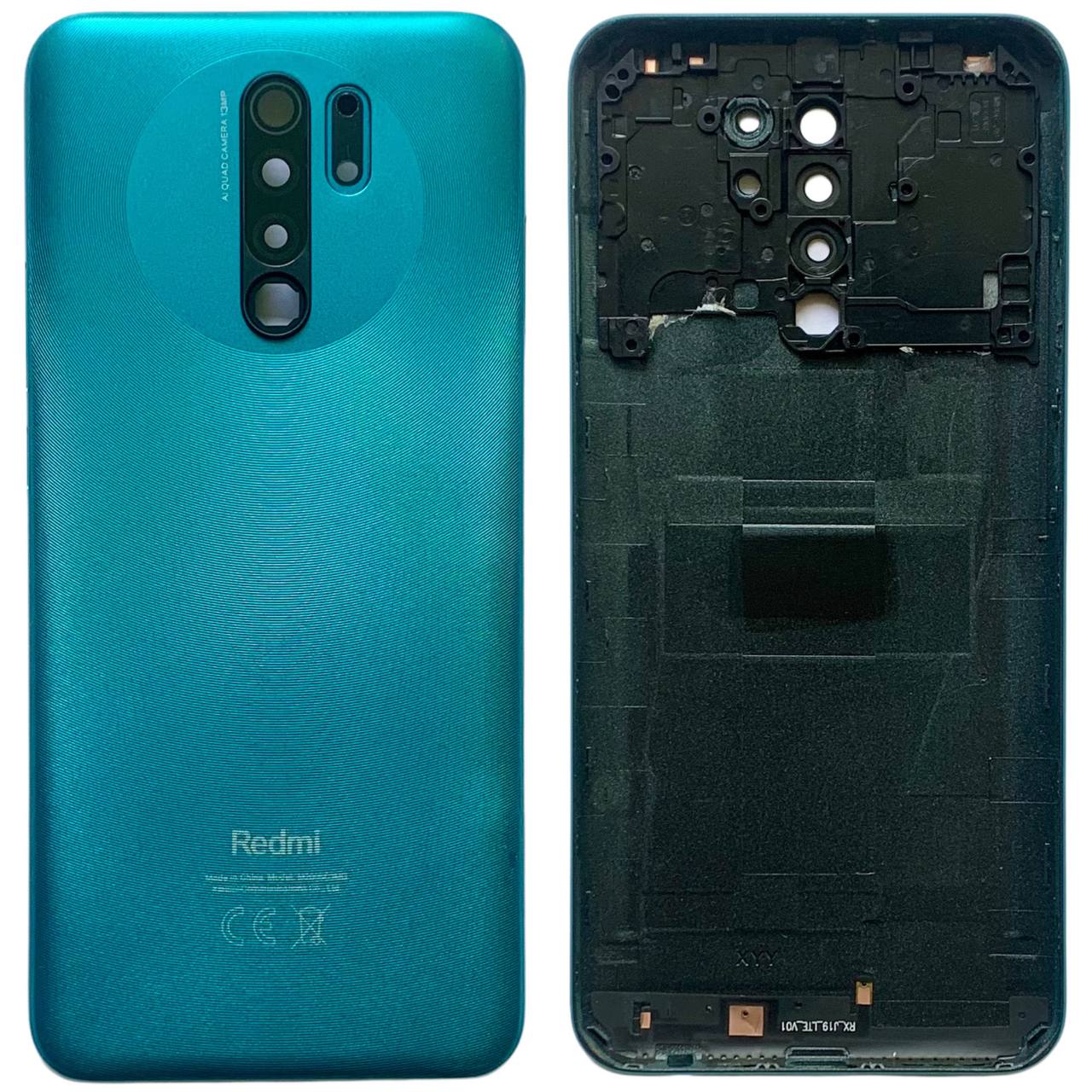 Задня кришка Xiaomi Redmi 9 green (зі склом камери)