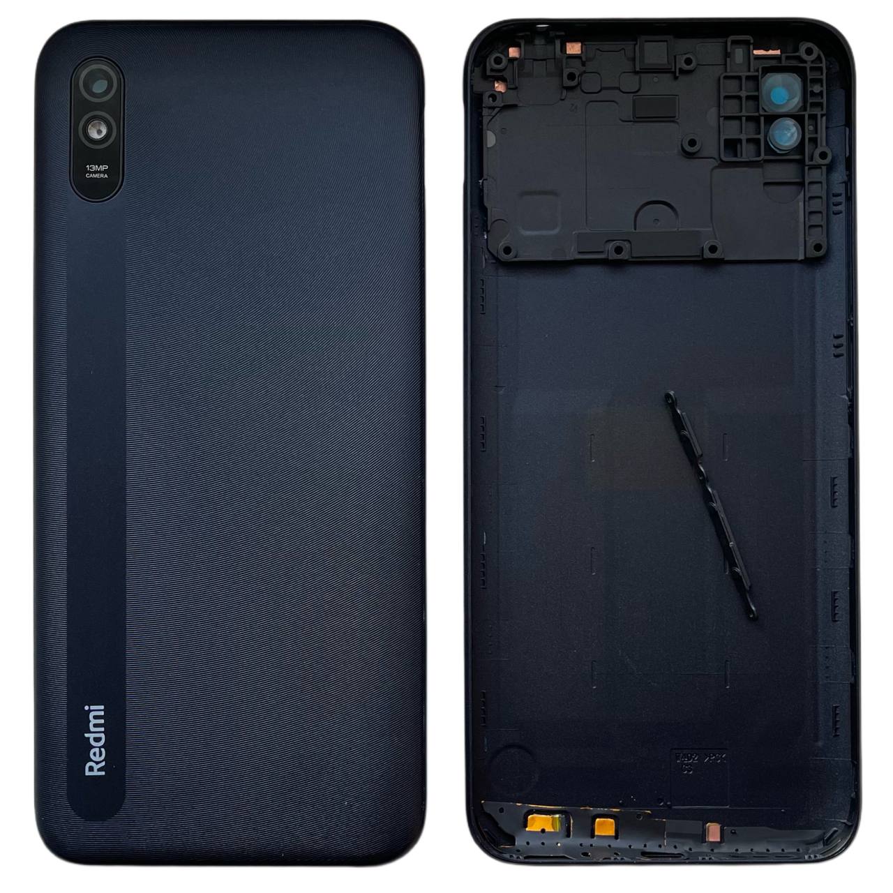 Задня кришка Xiaomi Redmi 9A black (зі склом камери)