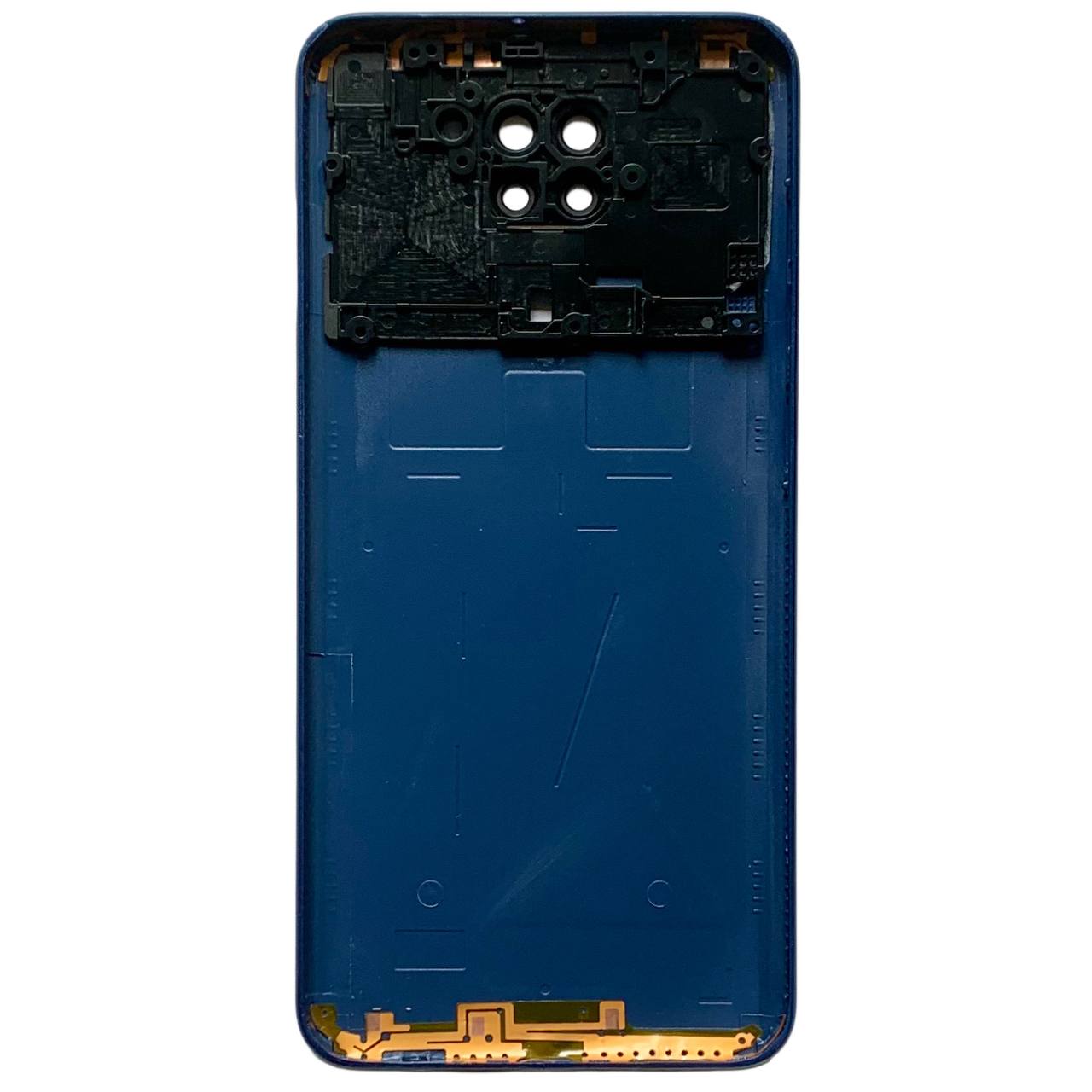 Задня кришка Xiaomi Redmi Note 9 blue (зі склом камери)
