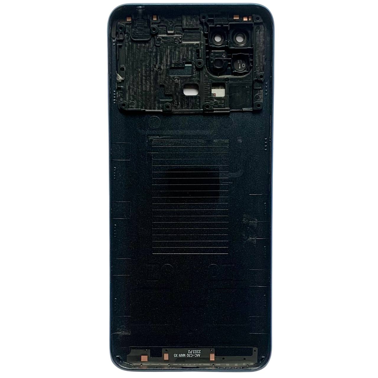 Задняя крышка Xiaomi Redmi 10C blue (со стеклом камеры)