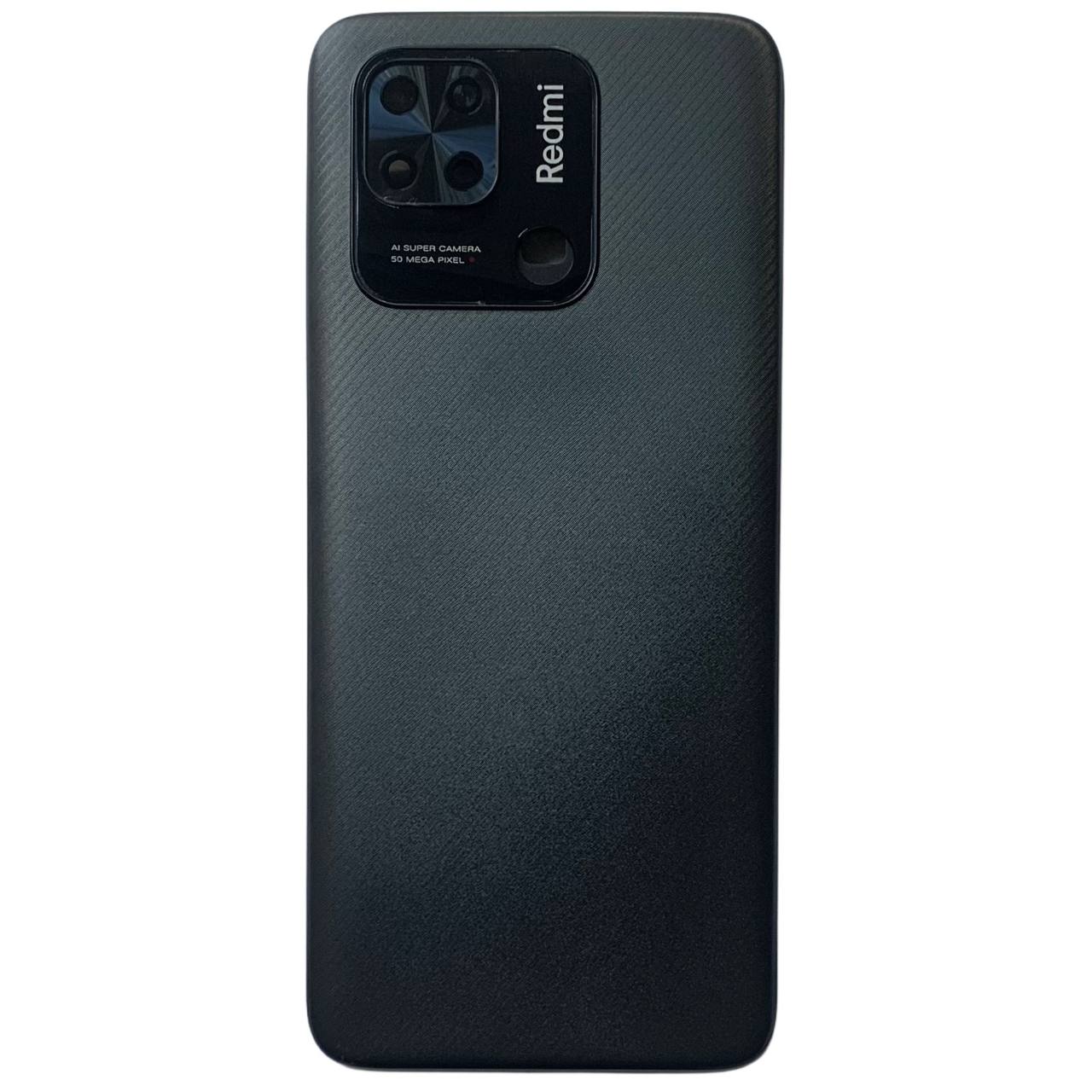 Задняя крышка Xiaomi Redmi 10C gray (со стеклом камеры)