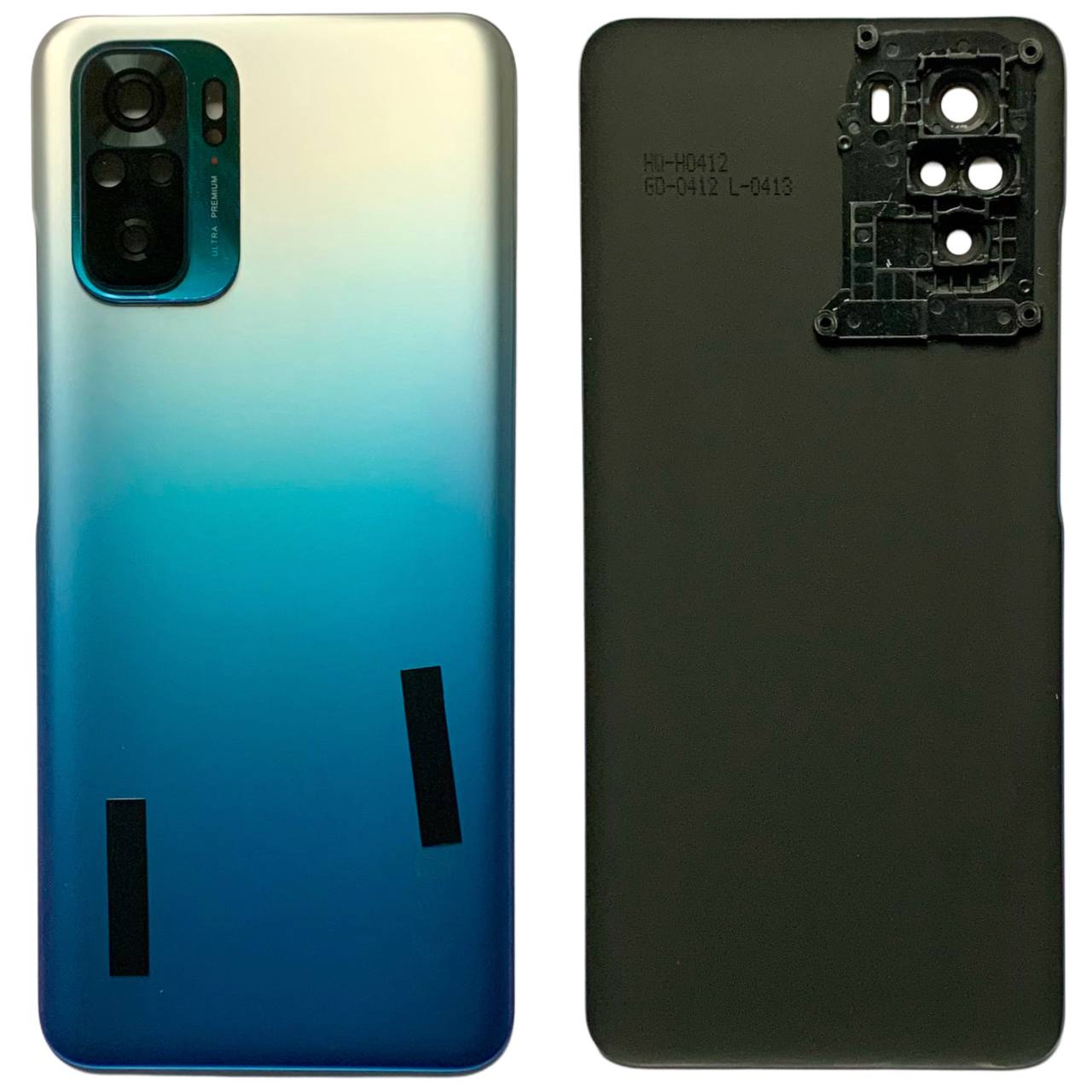 Задняя крышка Xiaomi Redmi Note 10S 4G blue (со стеклом камеры)