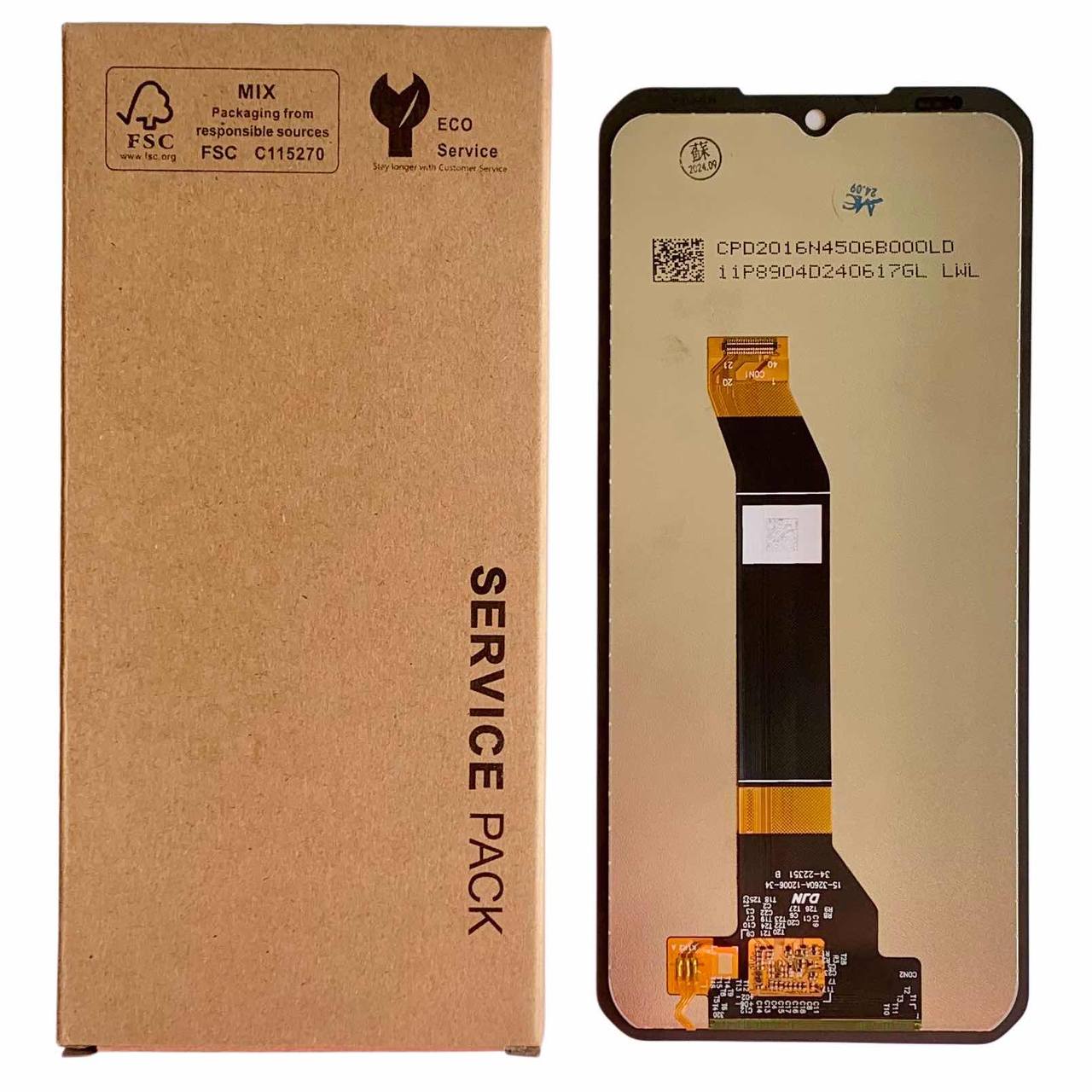Дисплей Doogee V30 | V30T | V31 GT | V Max | S100 | S100 Pro | S110 | S118 black, без рамки, (Ver. 1) Service Pack Original