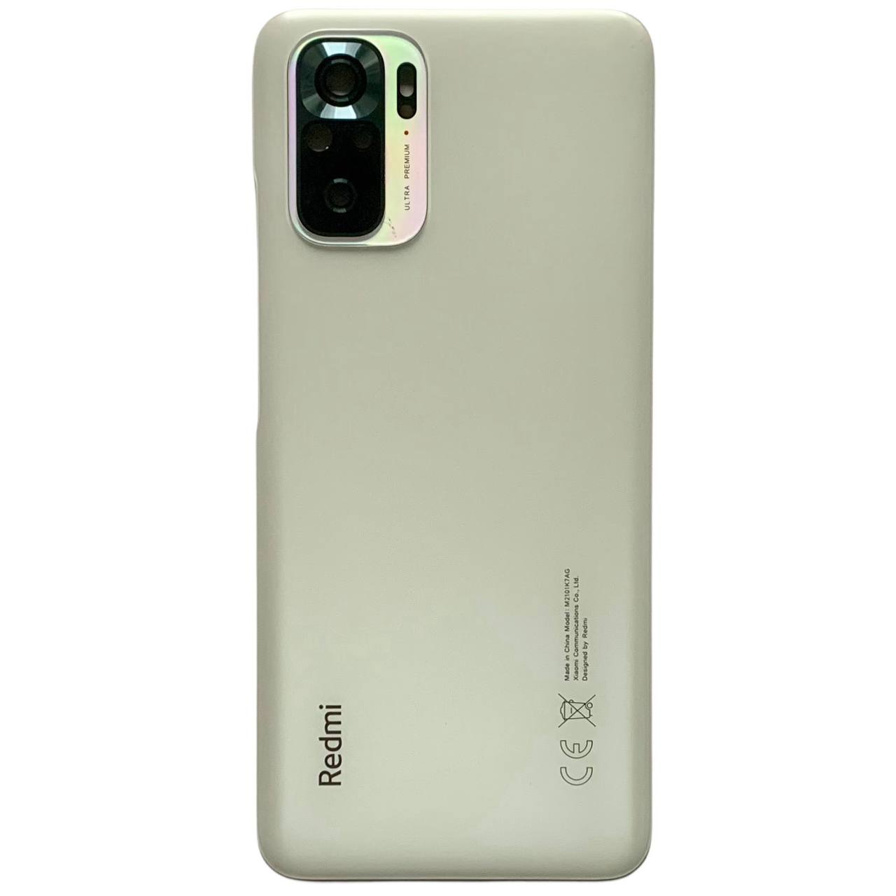 Задняя крышка Xiaomi Redmi Note 10S 4G white (со стеклом камеры)