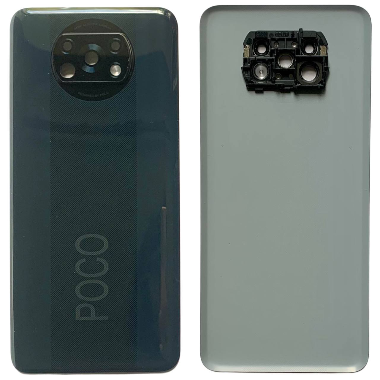 Задня кришка Xiaomi Poco X3 | Poco X3 Pro black (зі склом камери)