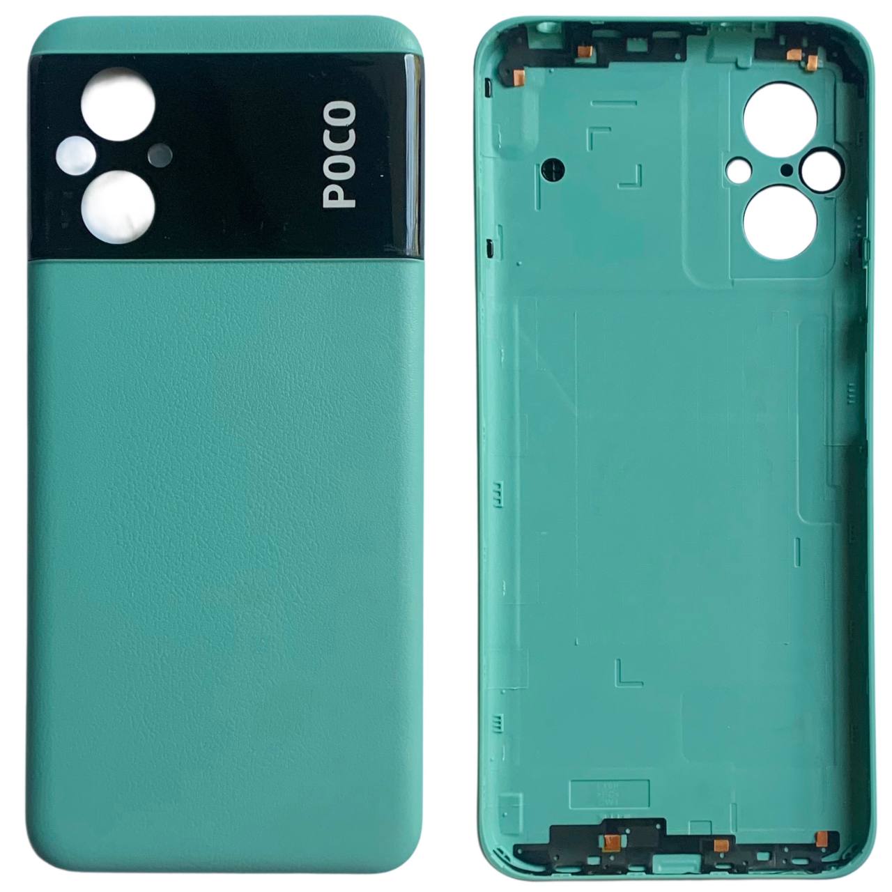 Задня кришка Xiaomi Poco M5 green (без скла камери)