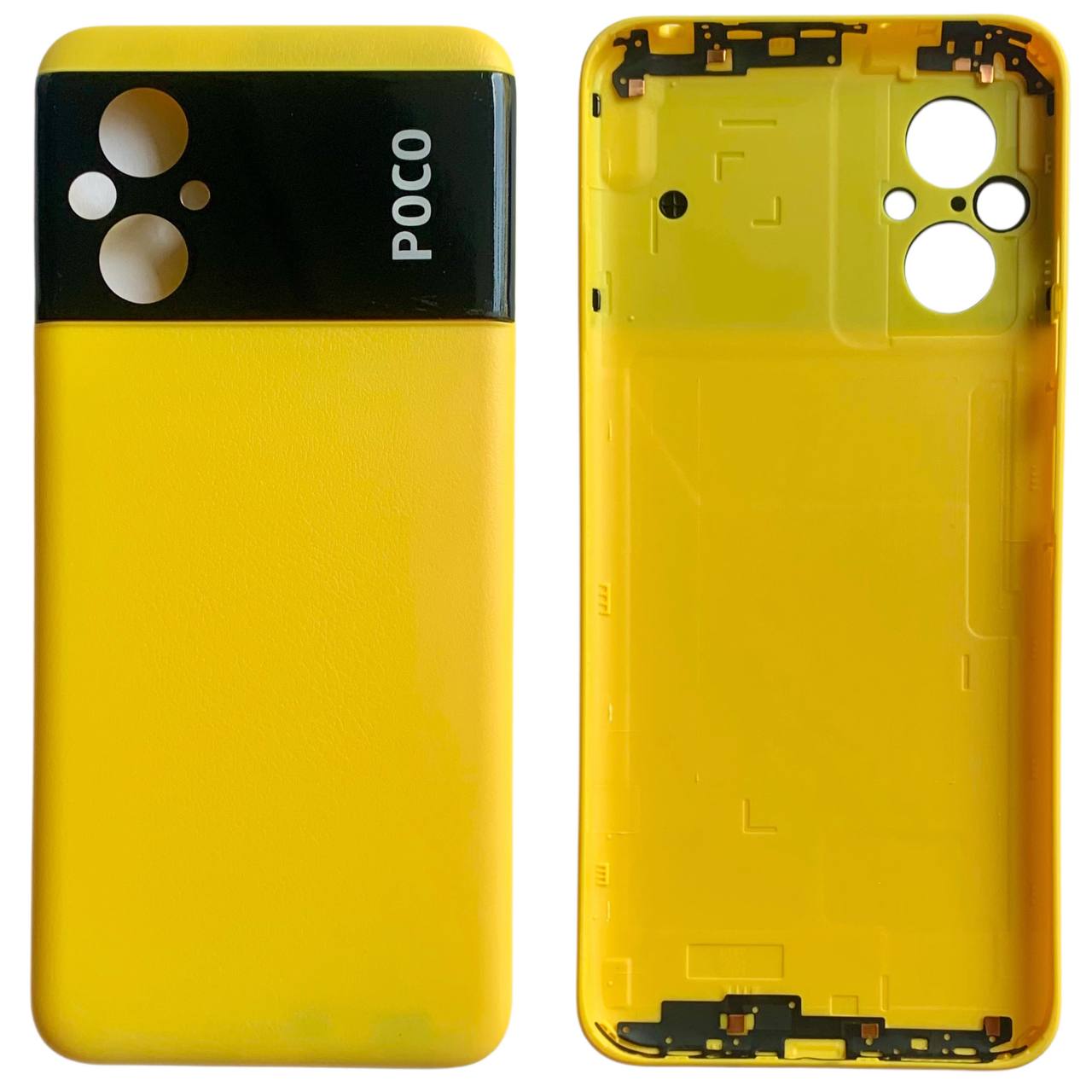 Задня кришка Xiaomi Poco M5 yellow (без скла камери)