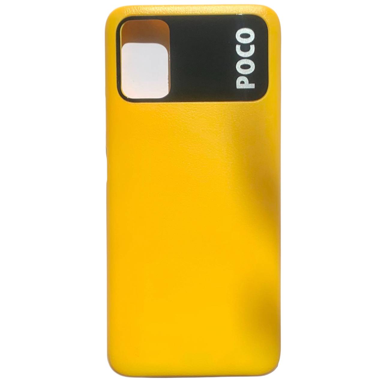 Задня кришка Xiaomi Poco M3 yellow (без скла камери)