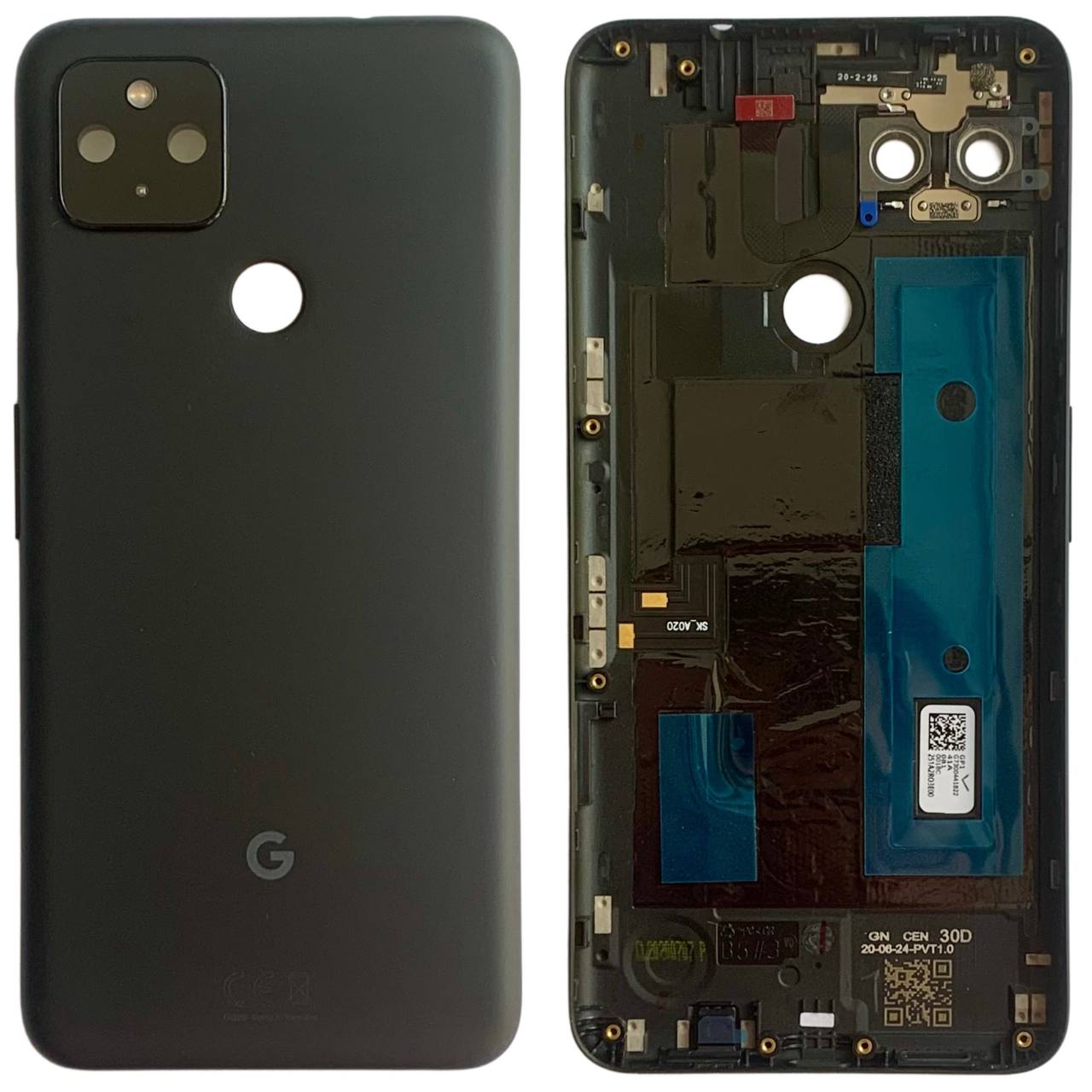 Задня кришка Google Pixel 4A 5G black (зі склом камери)
