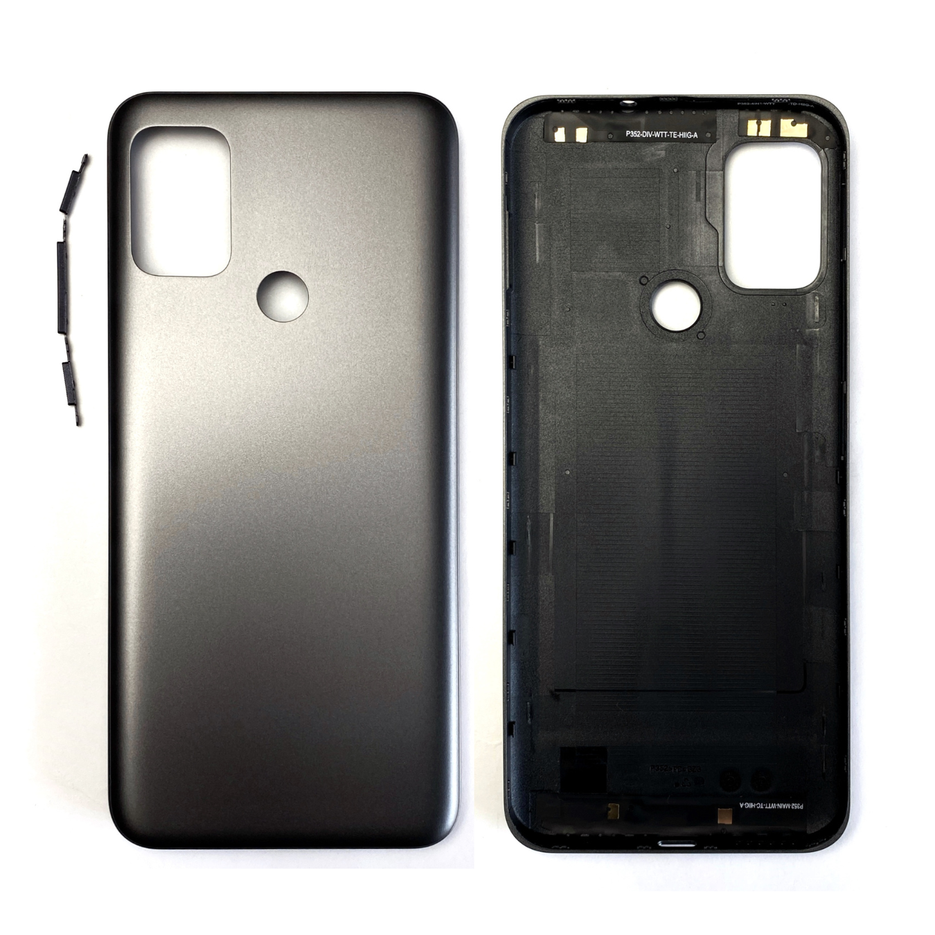 Задня кришка Motorola Moto G20 black (без скла камери)