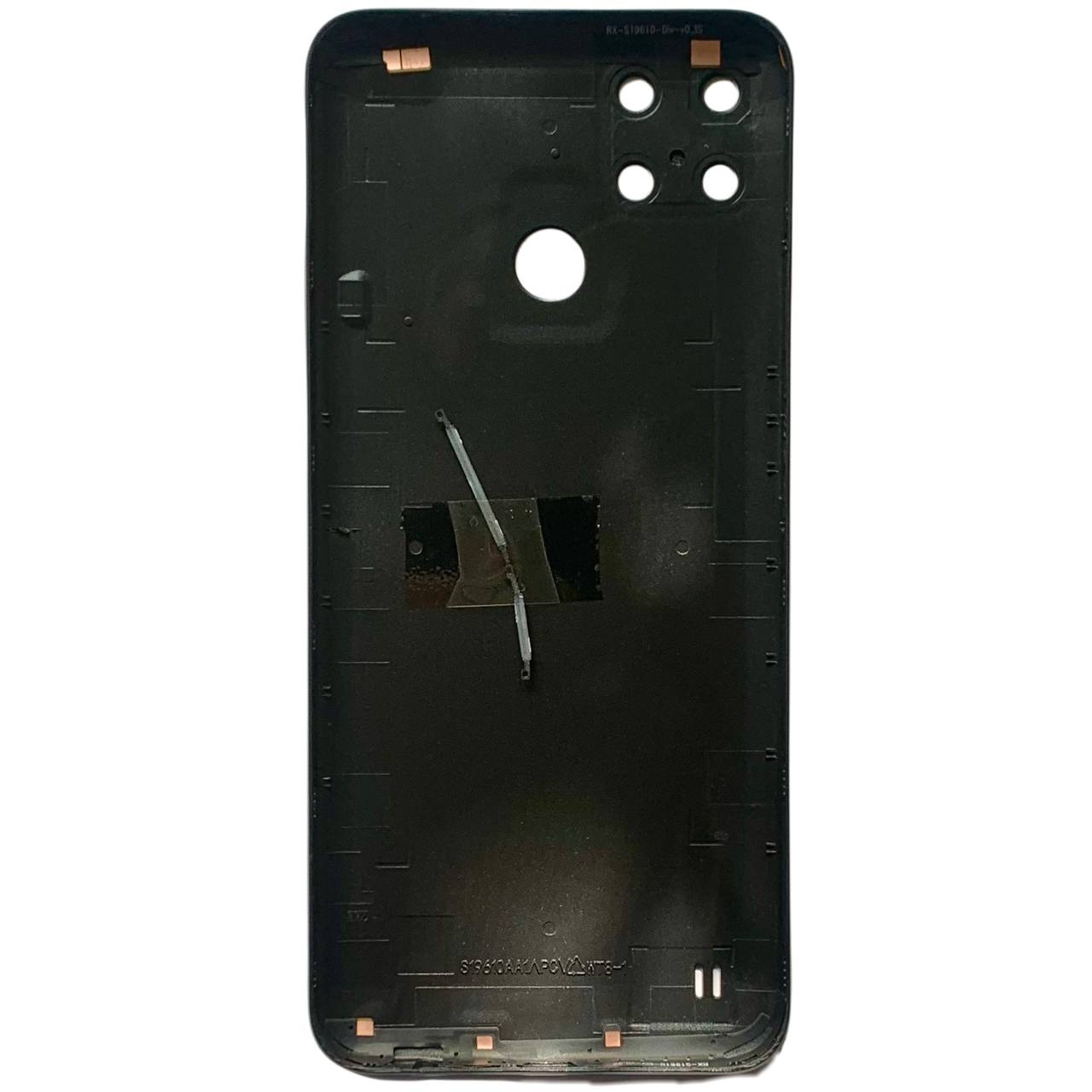 Задняя крышка Realme C21Y black (со стеклом камеры)