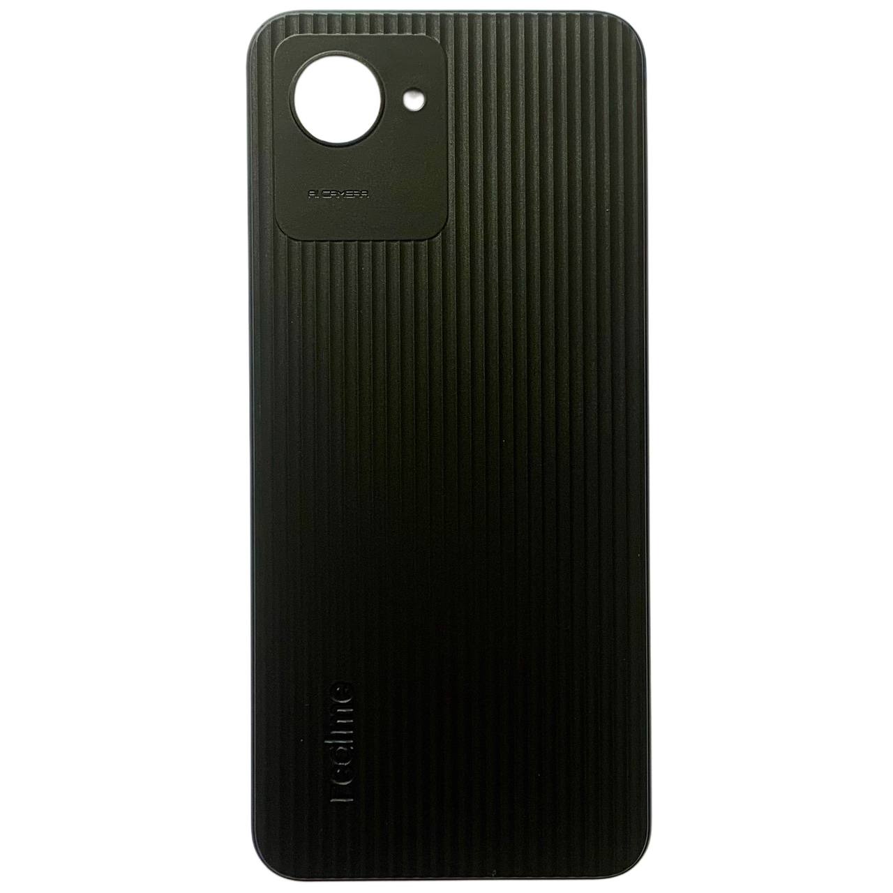 Задня кришка Realme C30 black (без скла камери)
