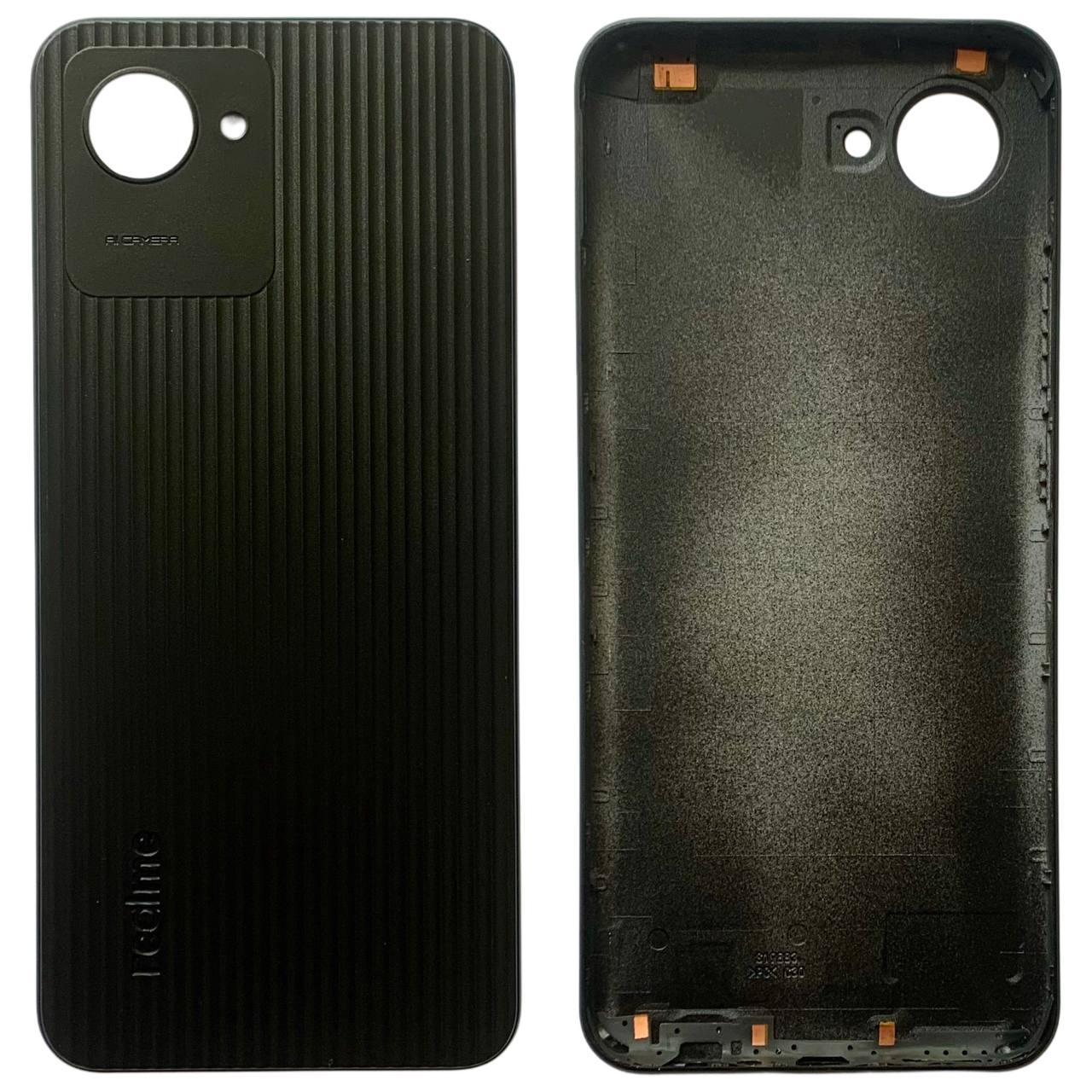 Задня кришка Realme C30 black (без скла камери)