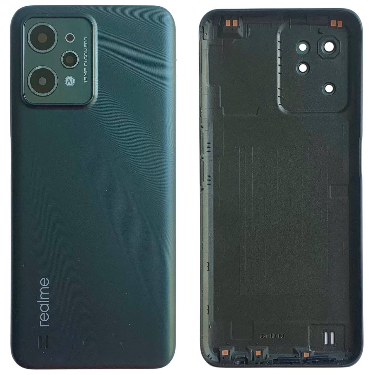 Задня кришка Realme C31 black (без скла камери)