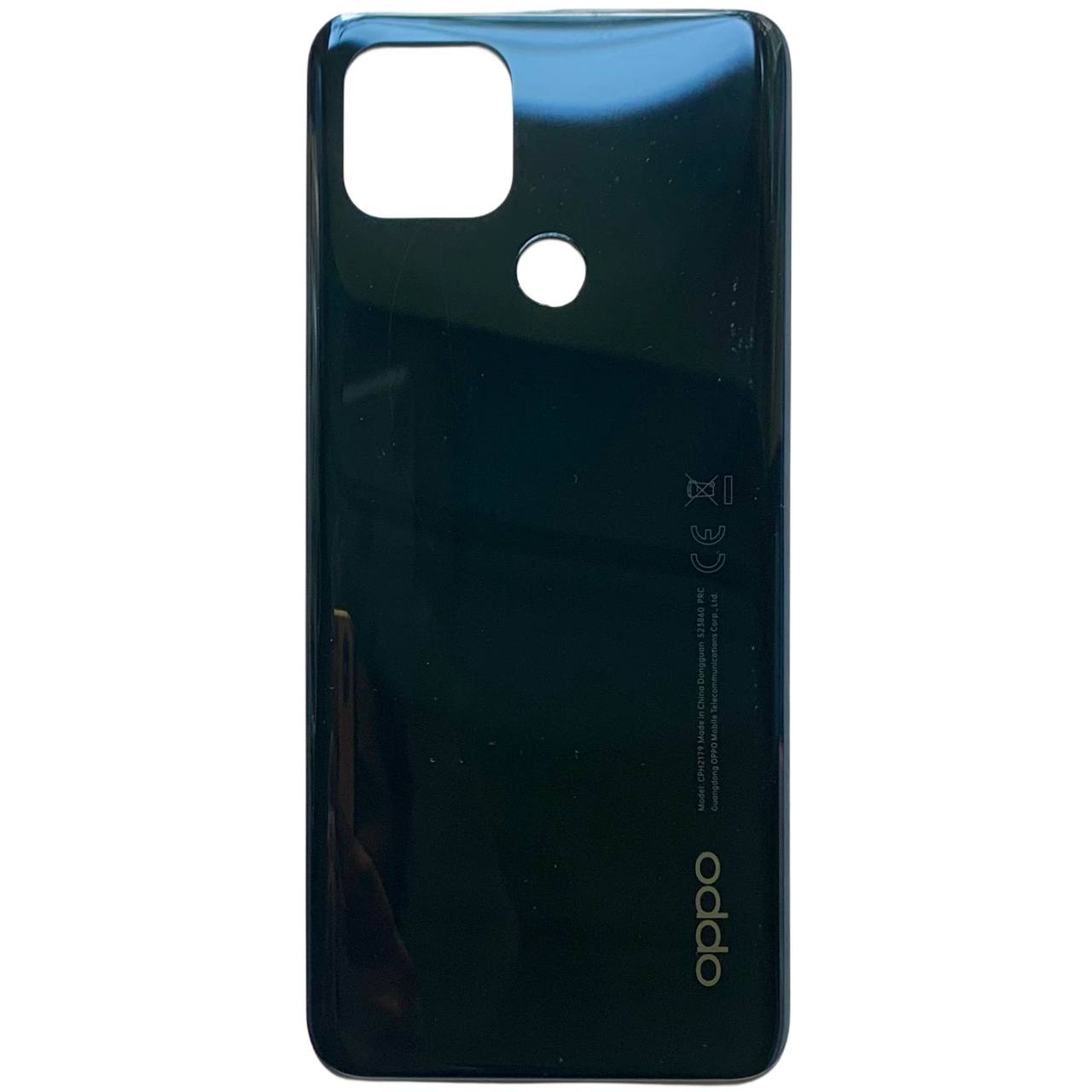 Задняя крышка OPPO A15 | OPPO A15S | OPPO A35 black (без стекла камеры)