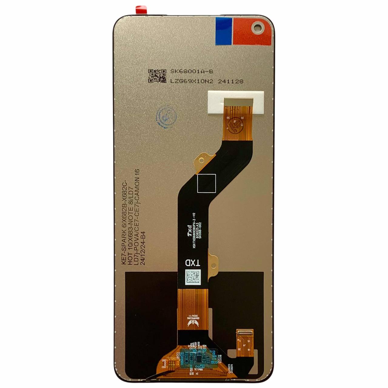 Дисплей Tecno Spark 6 | Spark 6 2021 | Camon 16 | 16 SE | Tecno Pova black, без рамки, Original (PRC)