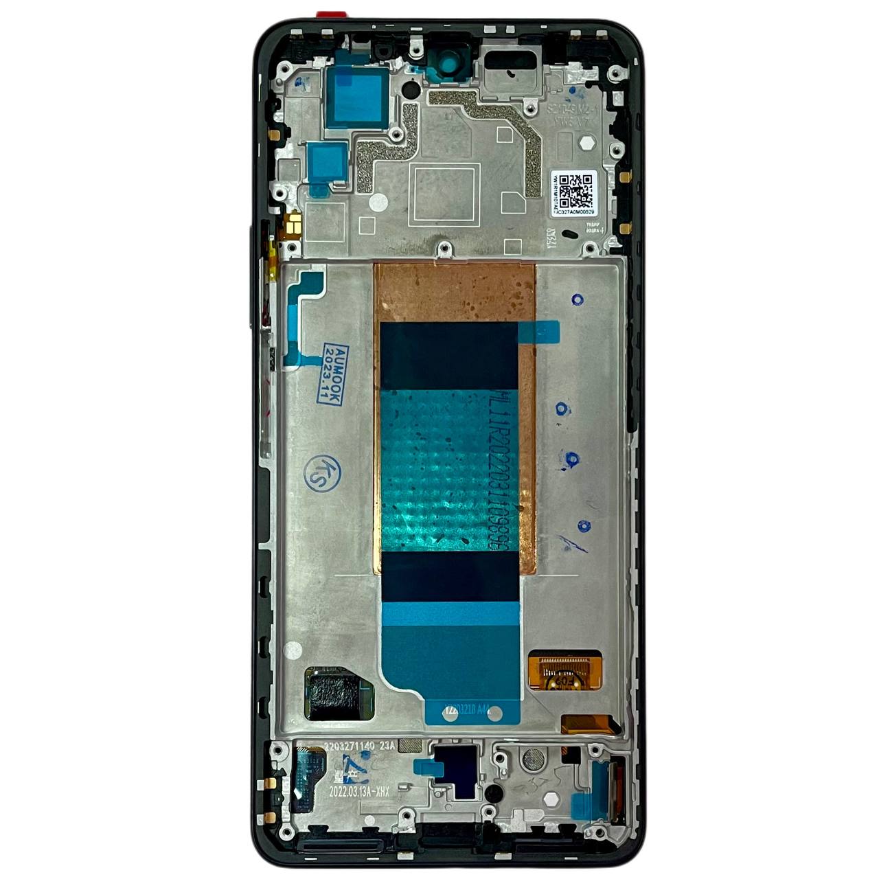 Дисплей Xiaomi Poco F4 5G | Redmi K40S 5G black, з рамкою, Hard OLED (6.62")