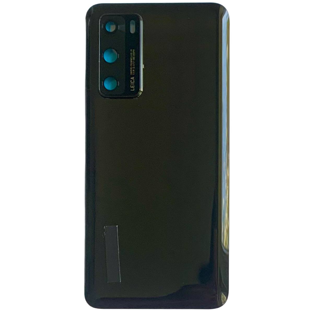 Задня кришка Huawei P40 black (зі склом камери)