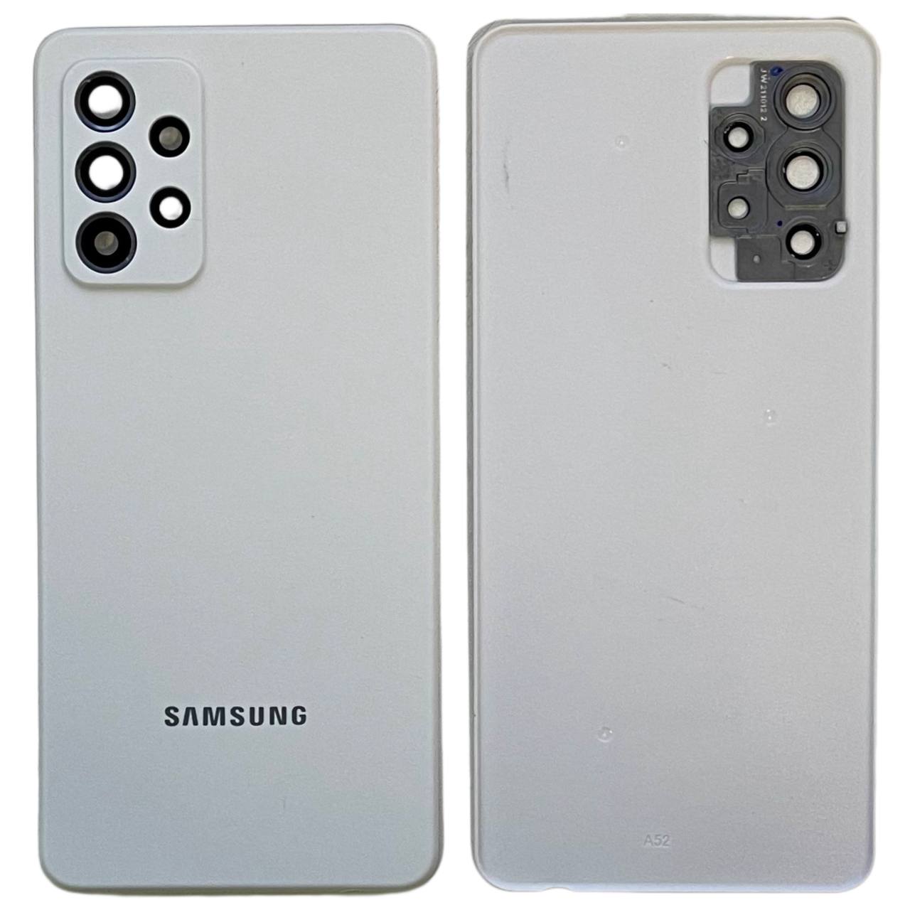Задня кришка Samsung A525 | A528 Galaxy A52 2021 white (зі склом камери)