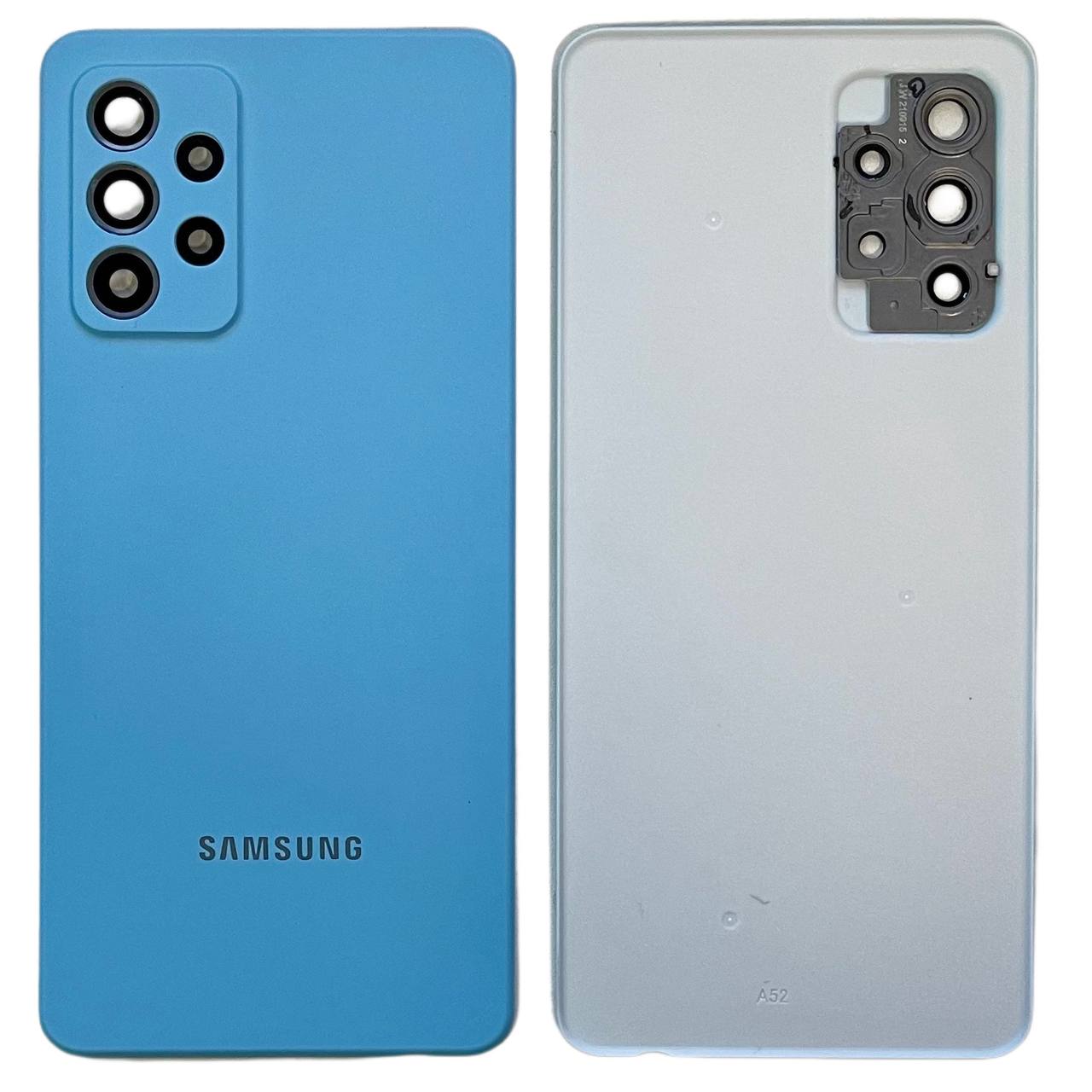 Задня кришка Samsung A525 | A528 Galaxy A52 2021 blue (зі склом камери)