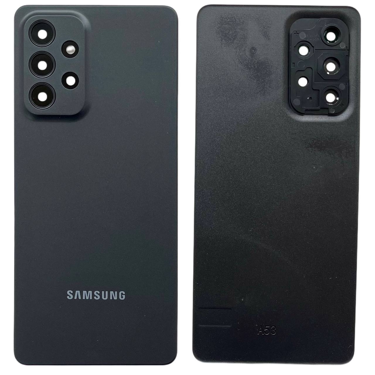 Задня кришка Samsung A536 Galaxy A53 (5G) 2022 black (зі склом камери)