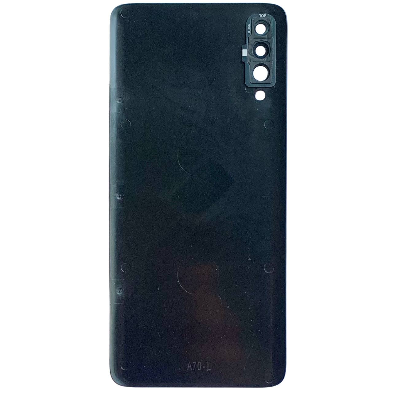 Задняя крышка Samsung A705 Galaxy A70 2019 black (со стеклом камеры)