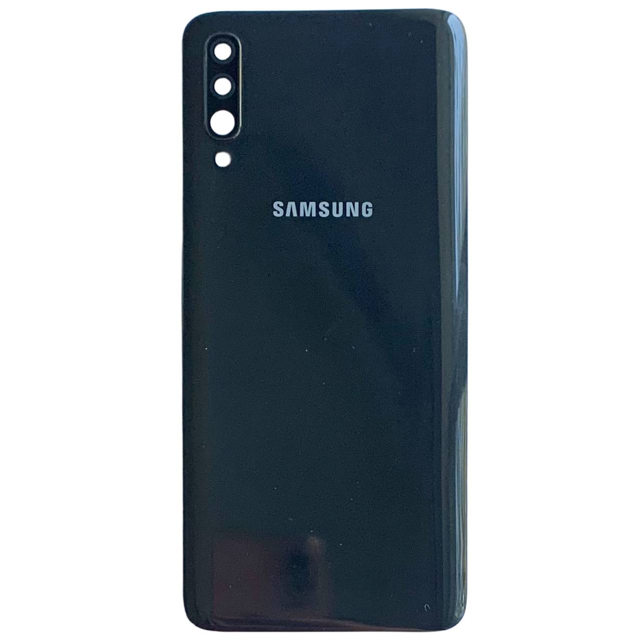 Задняя крышка Samsung A705 Galaxy A70 2019 black (со стеклом камеры)