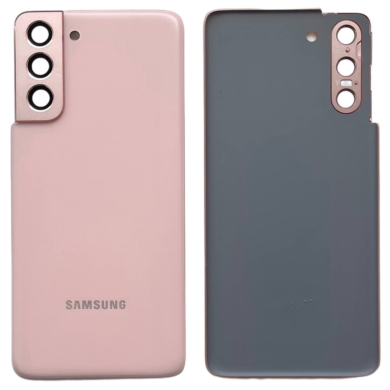 Задня кришка Samsung G991 Galaxy S21 pink (зі склом камери)