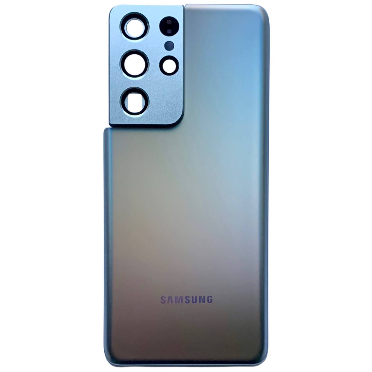 Задня кришка Samsung G998 Galaxy S21 Ultra silver (зі склом камери)