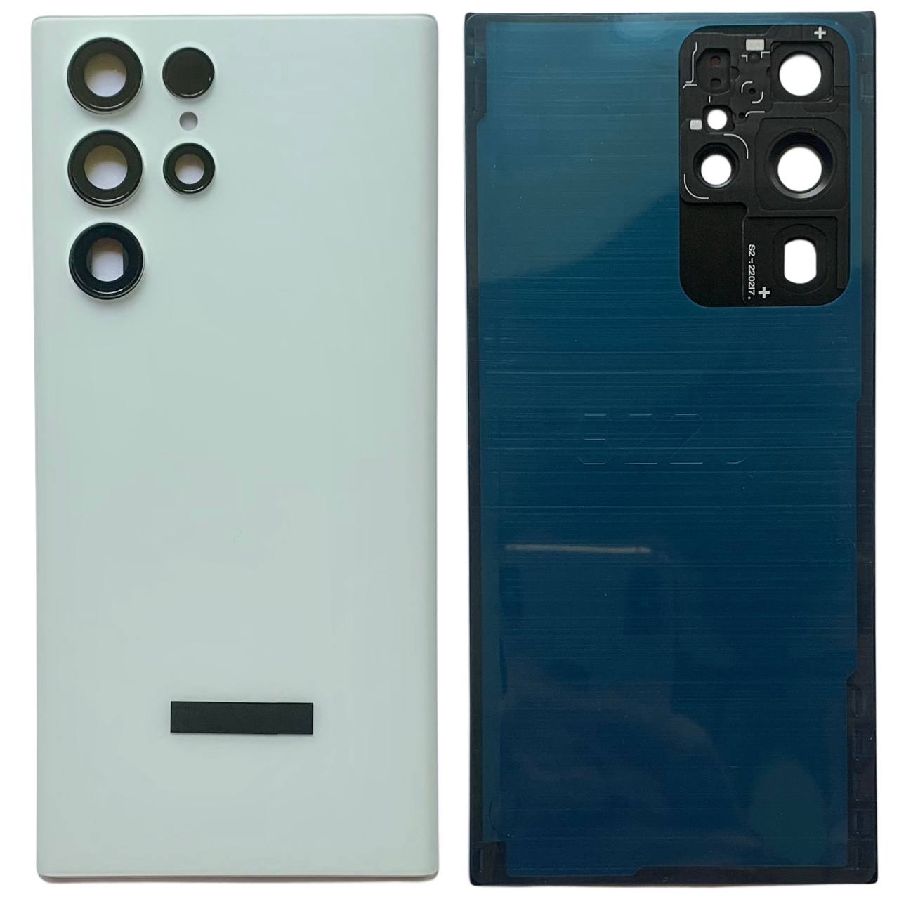 Задняя крышка Samsung S908 Galaxy S22 Ultra 5G white (со стеклом камеры)