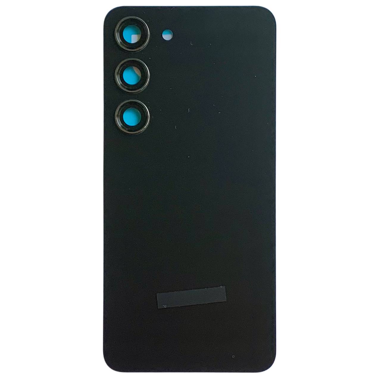 Задня кришка Samsung S911 Galaxy S23 black (зі склом камери)