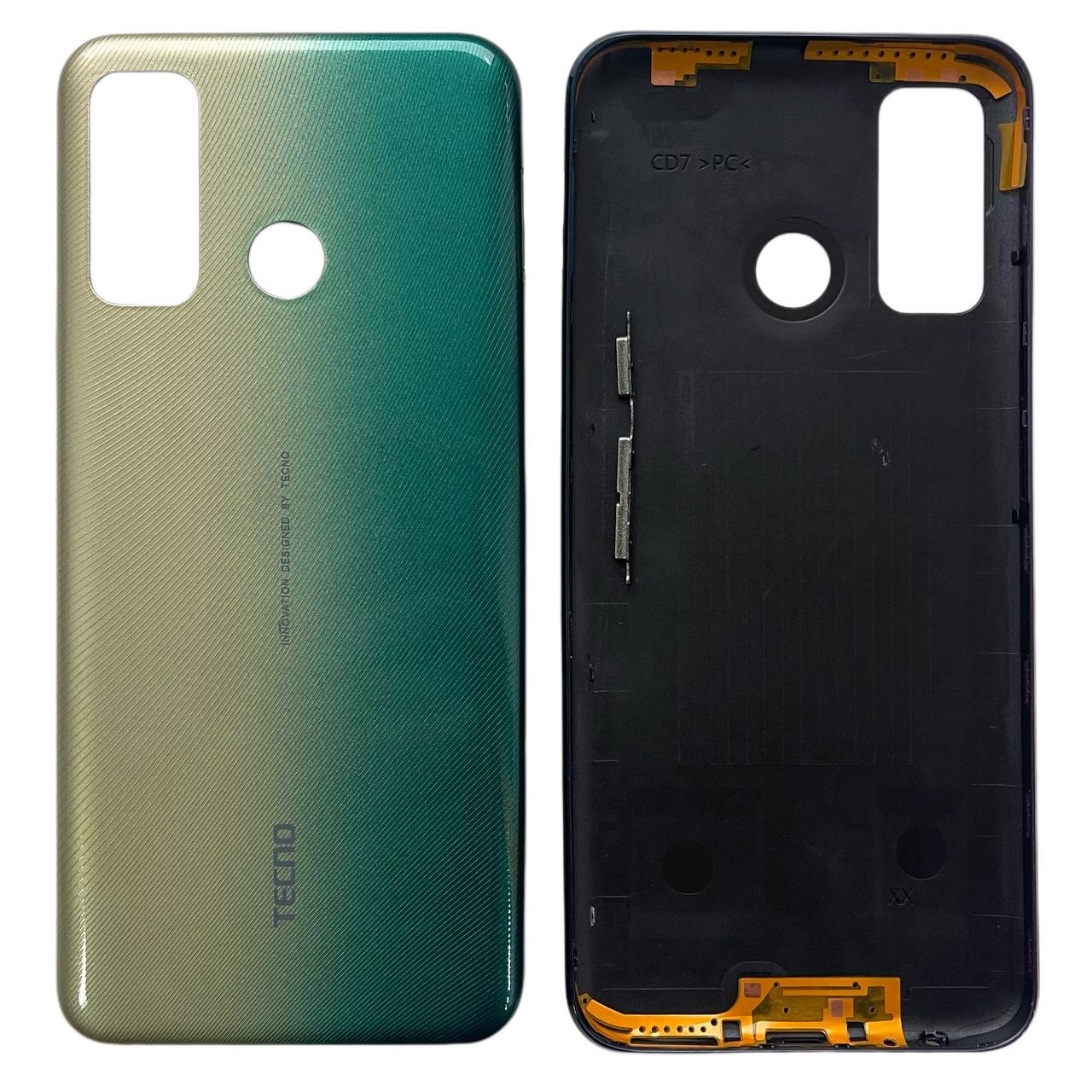 Задня кришка Tecno Camon 15 gold (без скла камери)