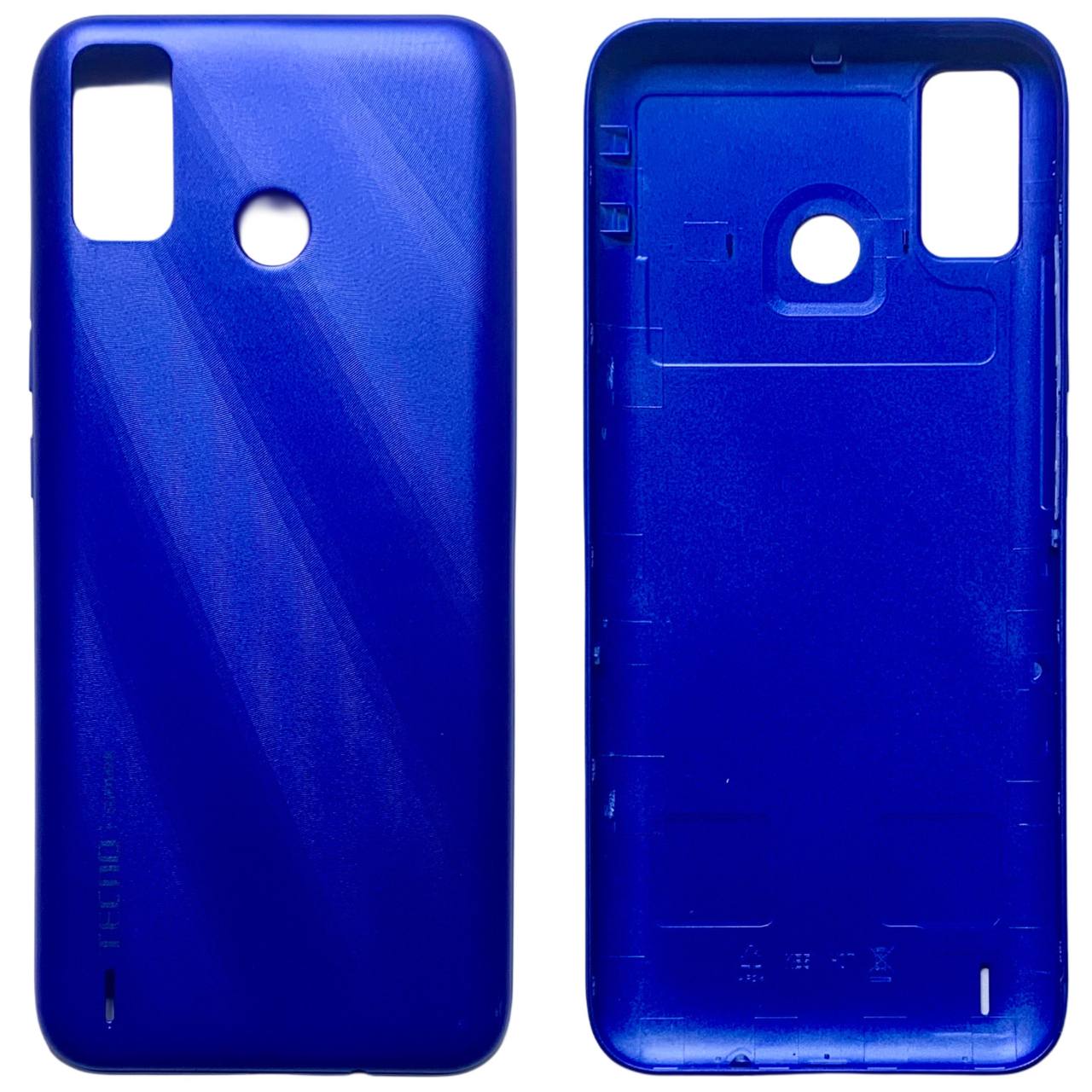 Задня кришка Tecno Spark 6 Go blue (без скла камери)