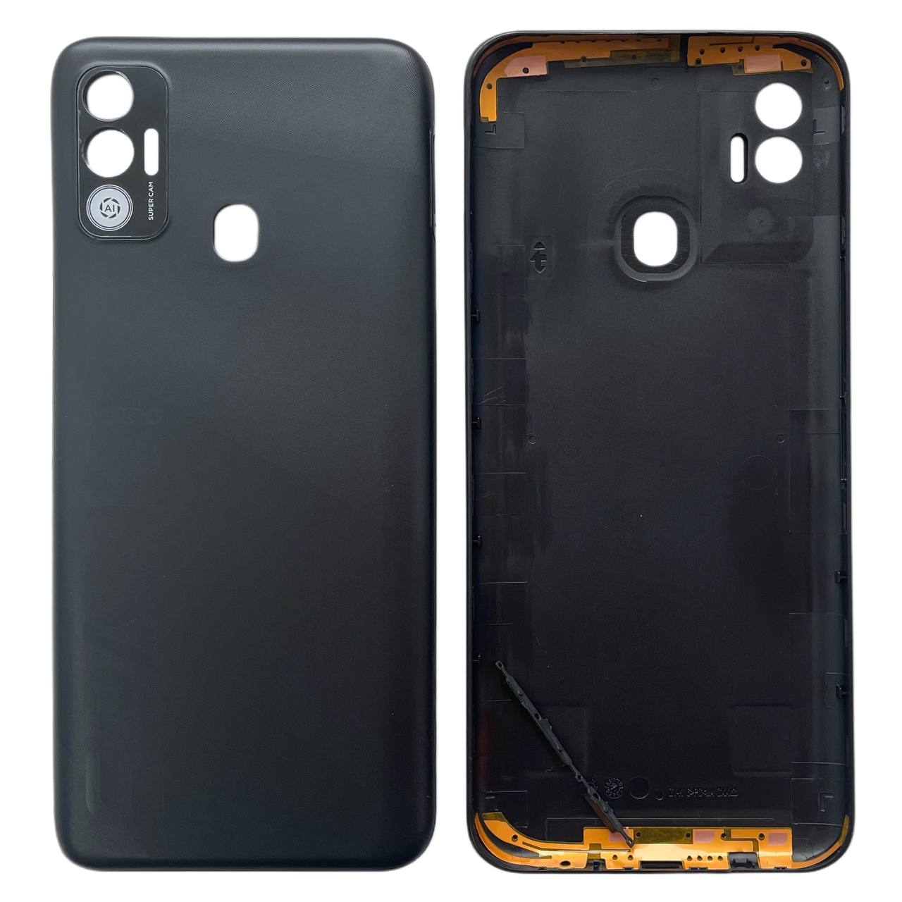 Задня кришка Tecno Spark 7 black (без скла камери)