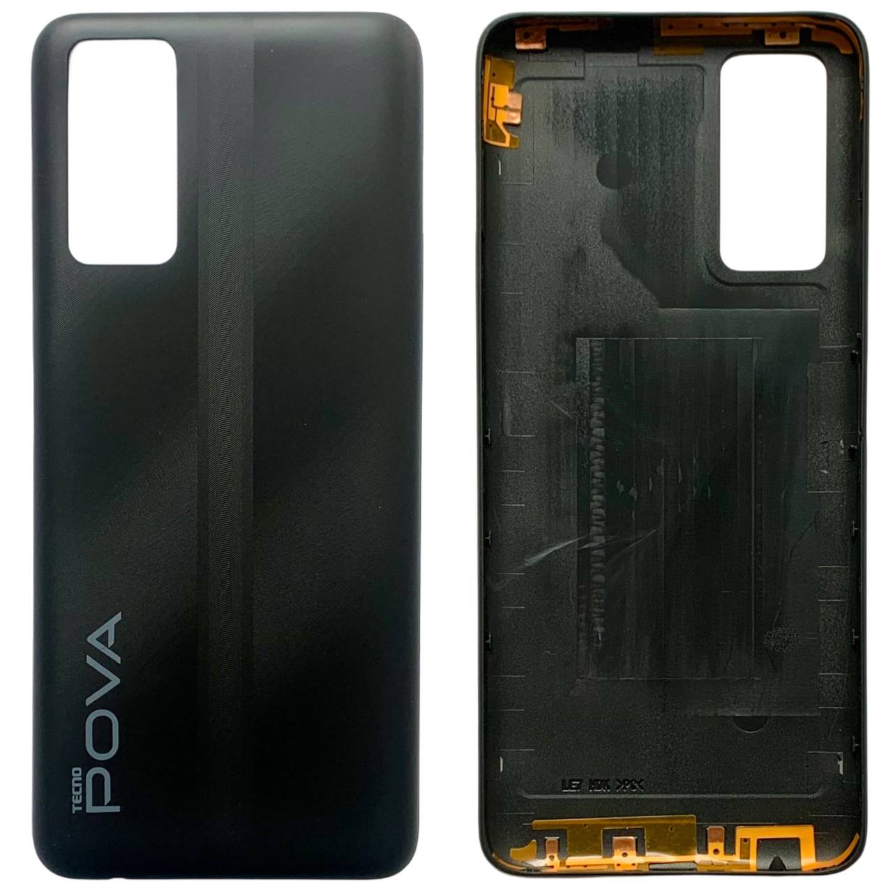 Задня кришка Tecno Pova 2 black (без скла камери)