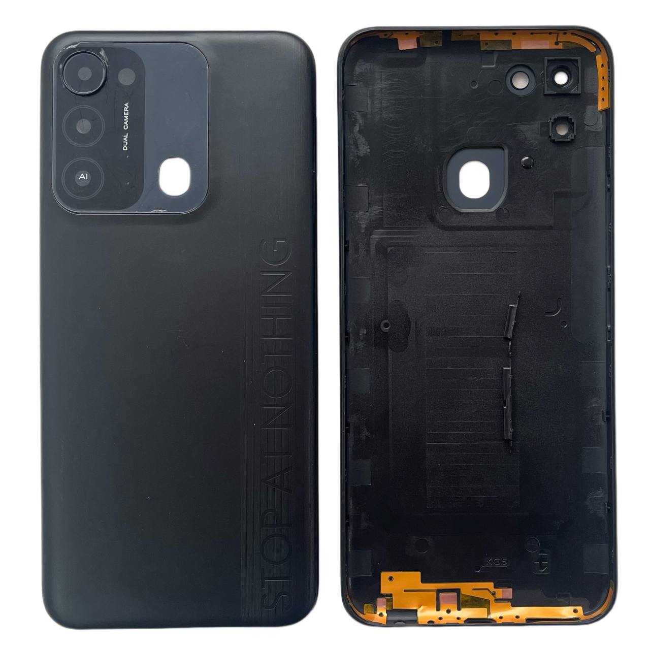 Задня кришка Tecno Spark 8C black (без скла камери)