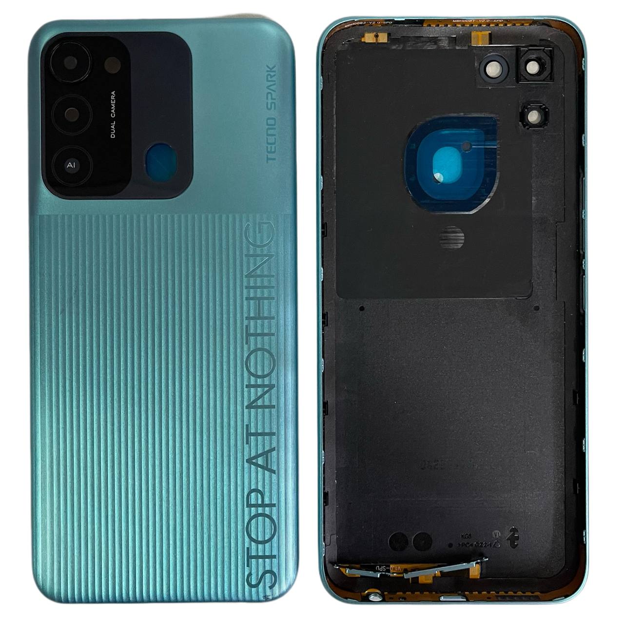 Задня кришка Tecno Spark Go 2022 green (зі склом камери)