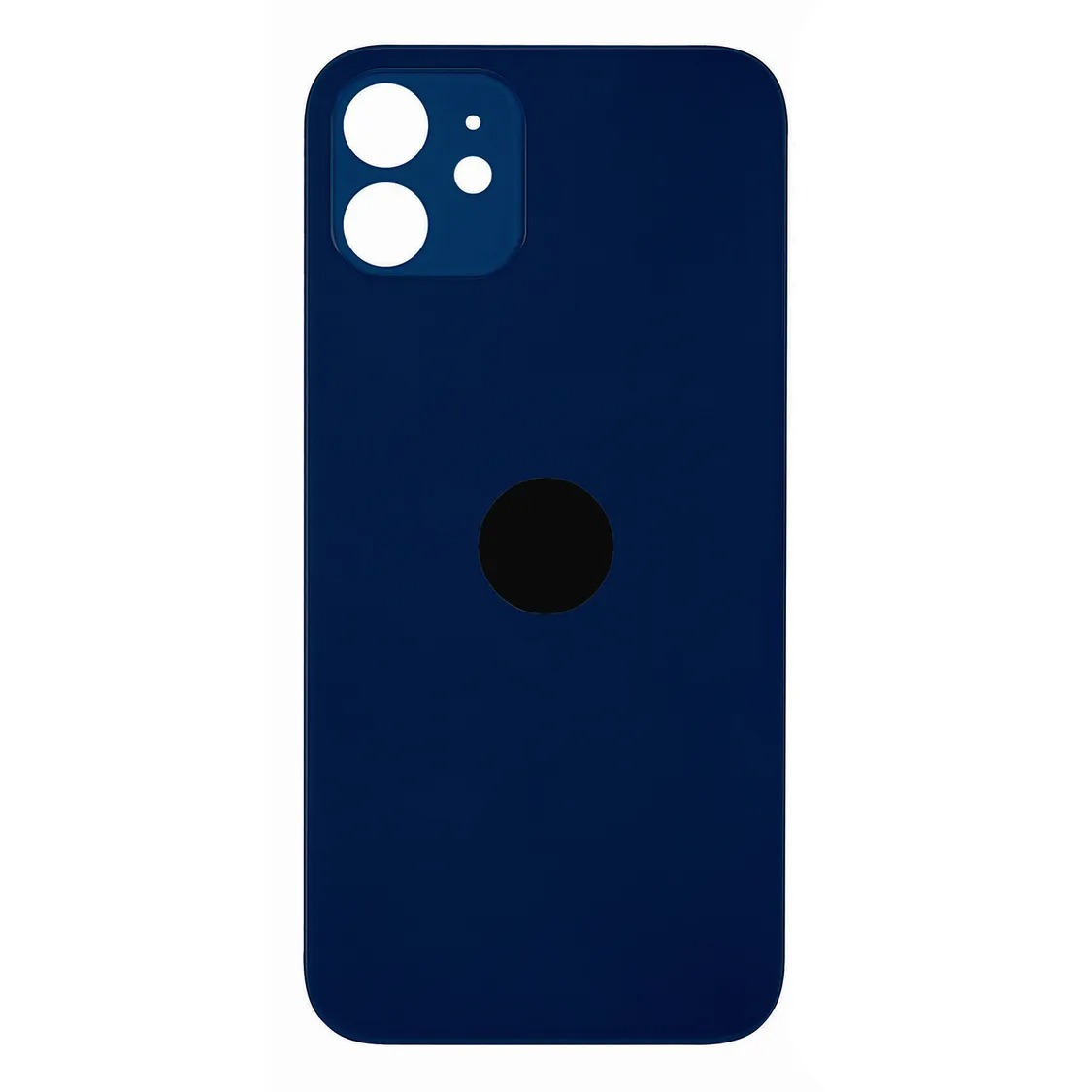 Задня кришка корпуса iPhone 12 blue, великий виріз під камеру, 1:1 Original