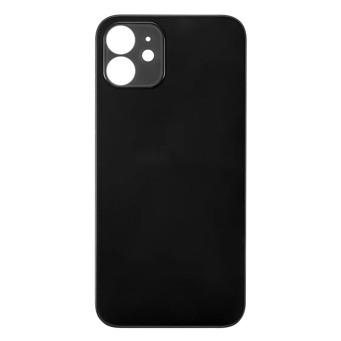Задня кришка корпуса iPhone 12 black, великий виріз під камеру, 1:1 Original