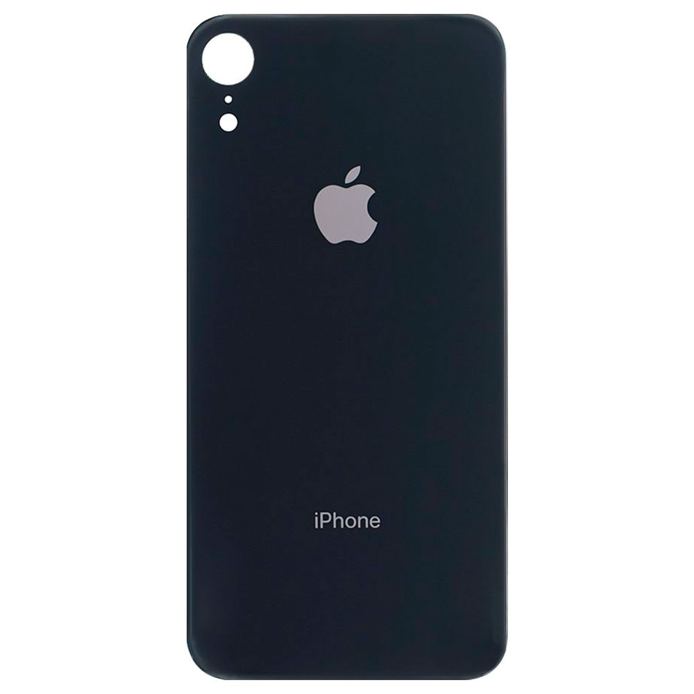 Задня кришка корпуса iPhone Xr black, великий виріз під камеру, Original
