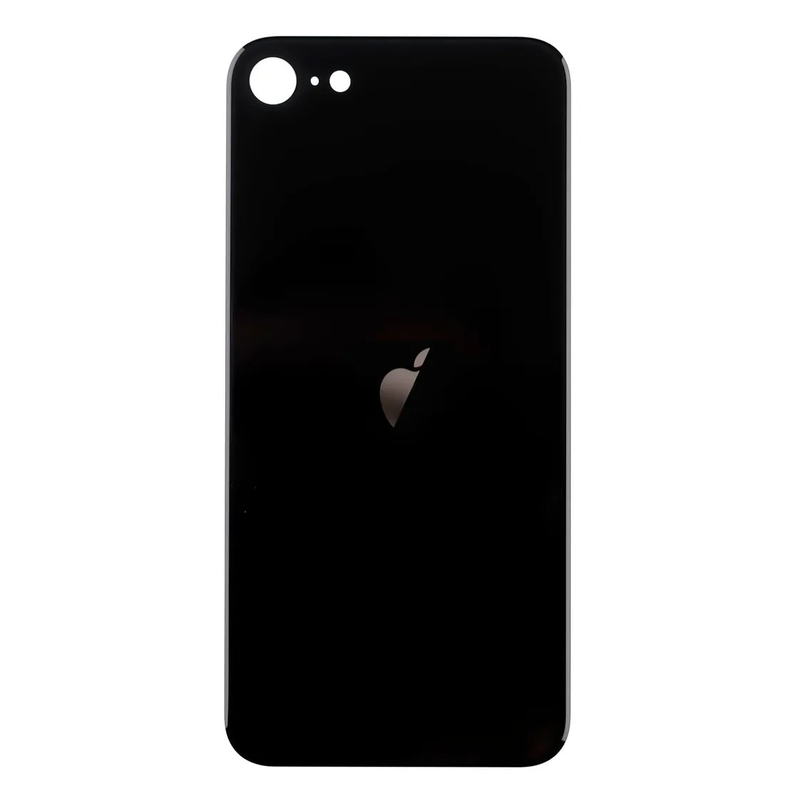 Задня кришка корпуса iPhone SE 2 2020 black, великий виріз під камеру, 1:1 Original