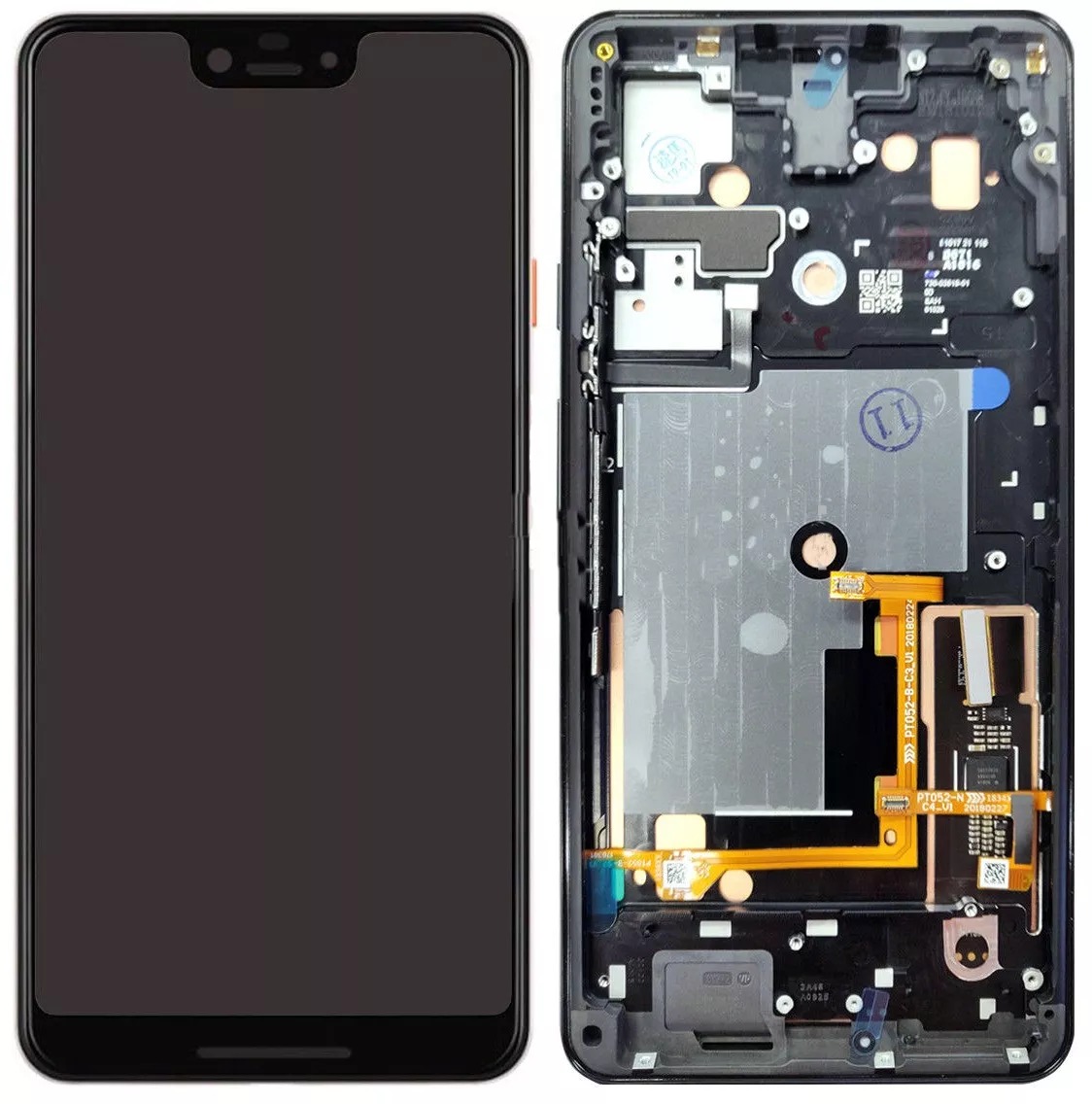 Дисплей Google Pixel 3 XL black, з рамкою, OLED