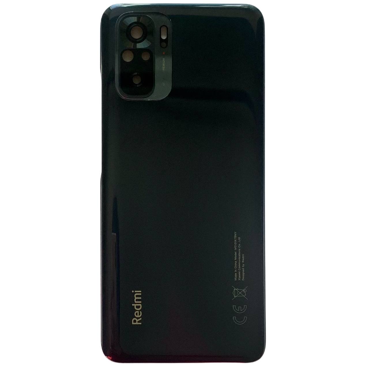 Задняя крышка Xiaomi Redmi Note 10 4G gray (со стеклом камеры)