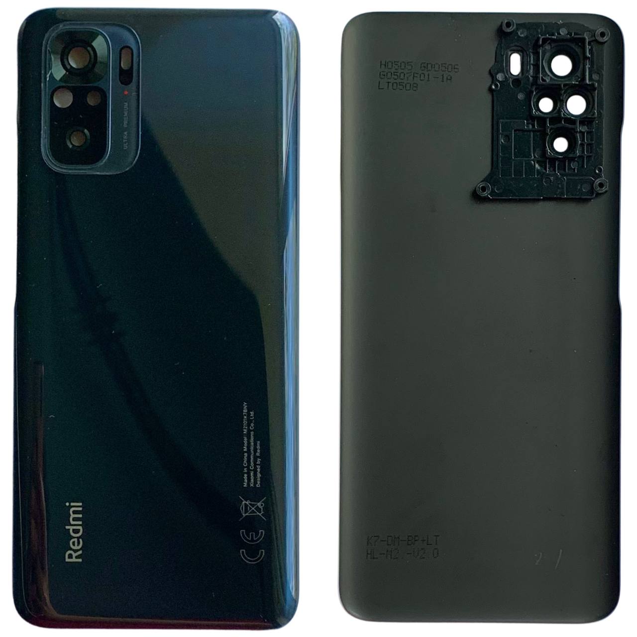 Задняя крышка Xiaomi Redmi Note 10S 4G gray (со стеклом камеры)