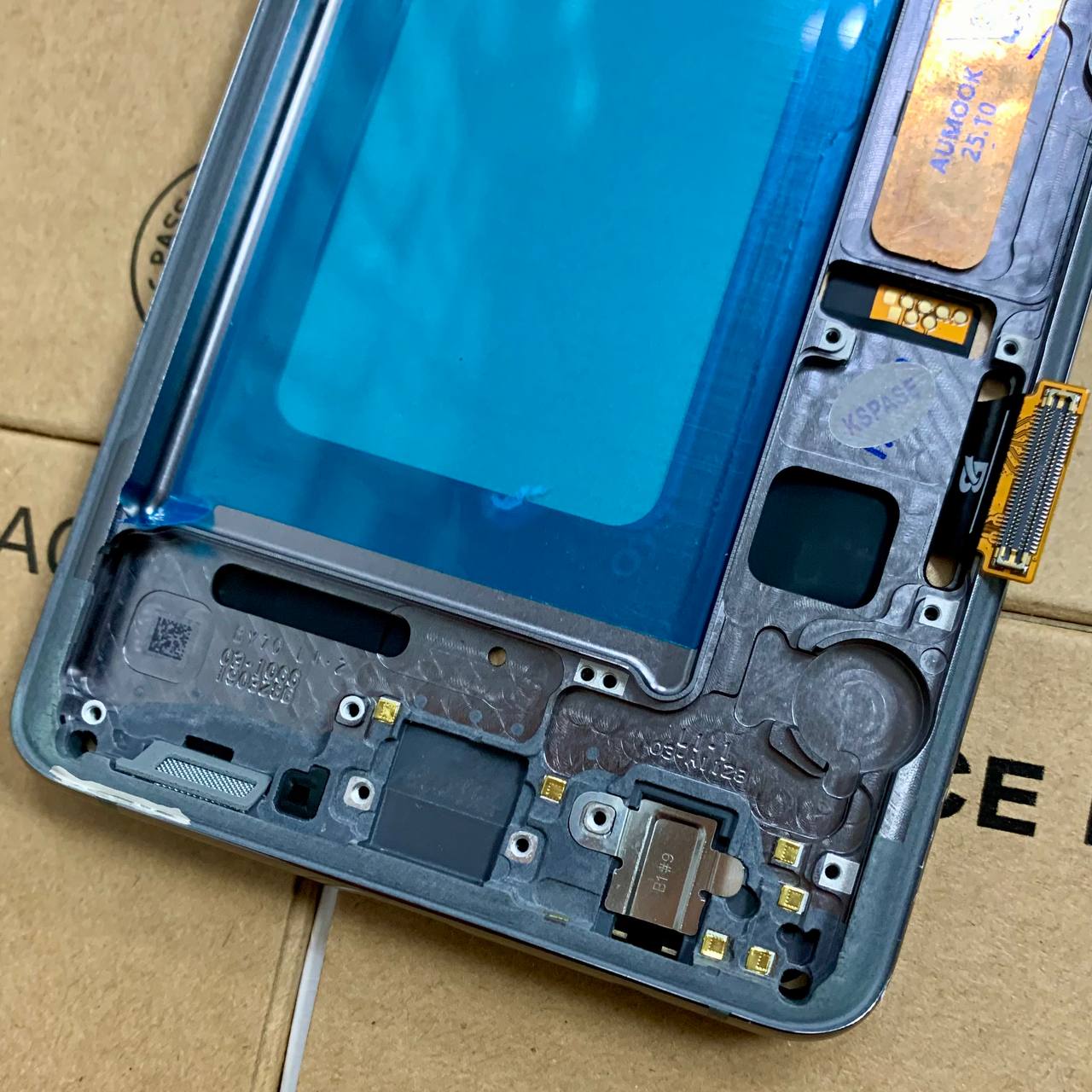 Дисплей Samsung G975 Galaxy S10 Plus silver, з рамкою, INCELL (Краї дисплею не заокруглені)