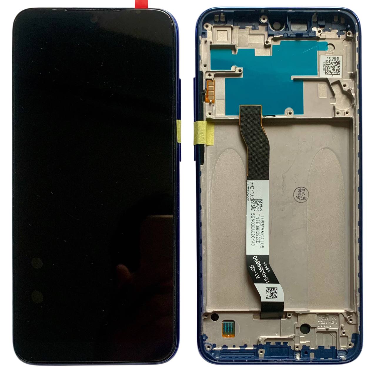 Дисплей Xiaomi Redmi Note 8T blue з рамкою, Original (PRC)