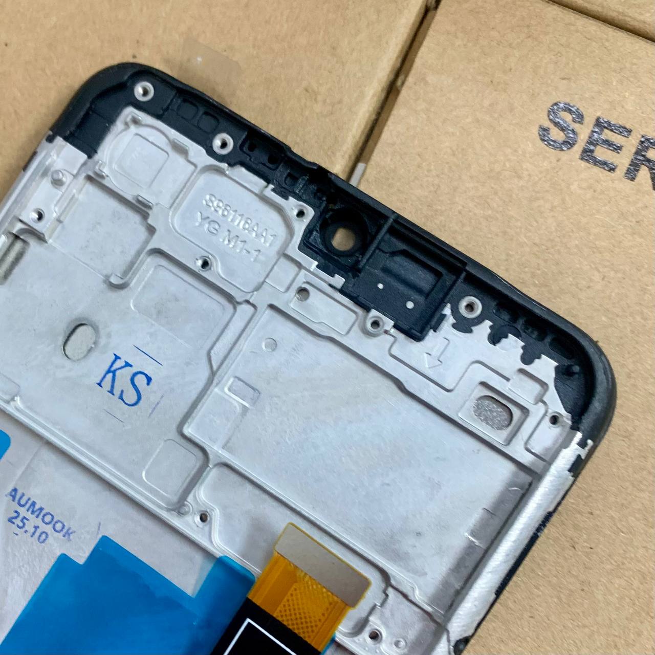 Дисплей Samsung A107 Galaxy A10s 2019 black, з рамкою, INCELL
